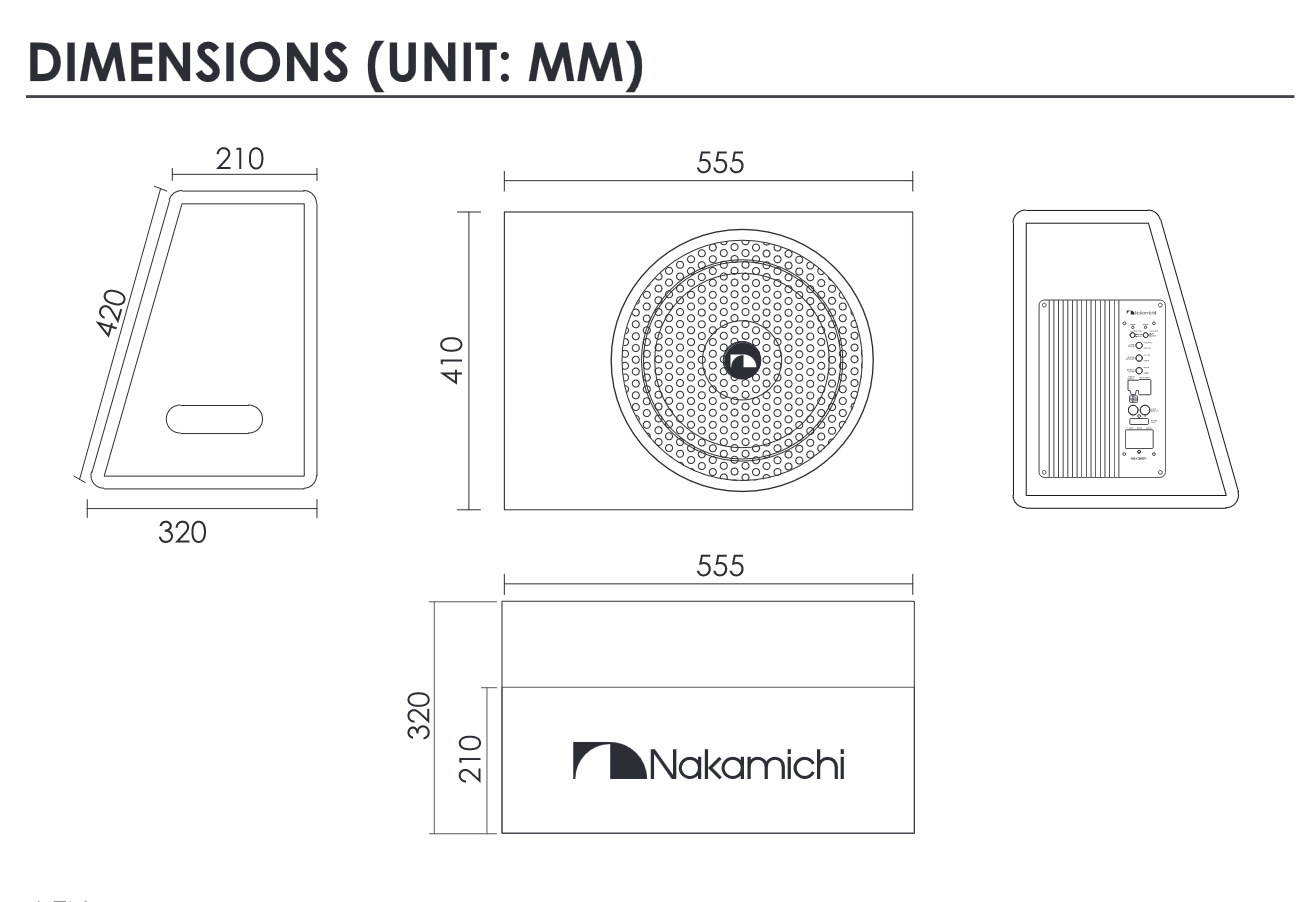 NBX305ADimensions